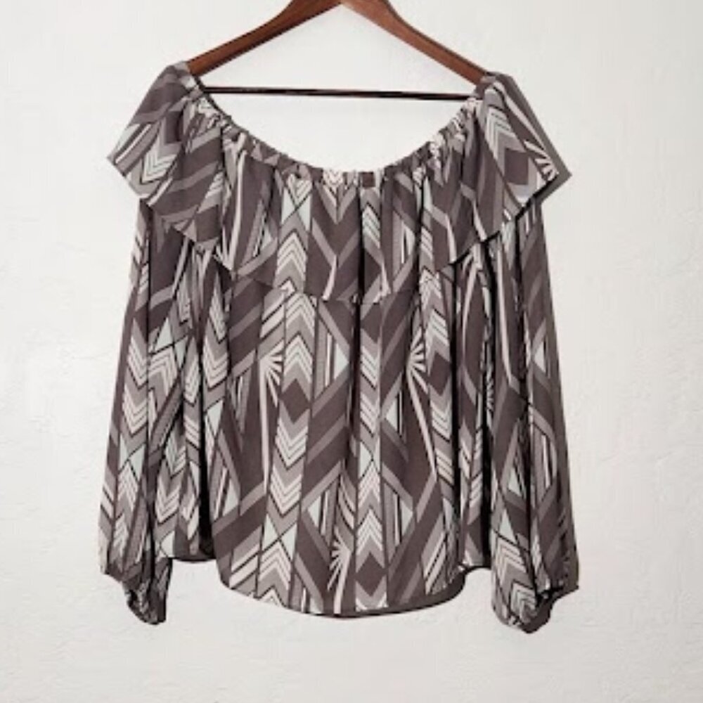 Cato Women's Long Sleeve Peasant Blouse in size XL